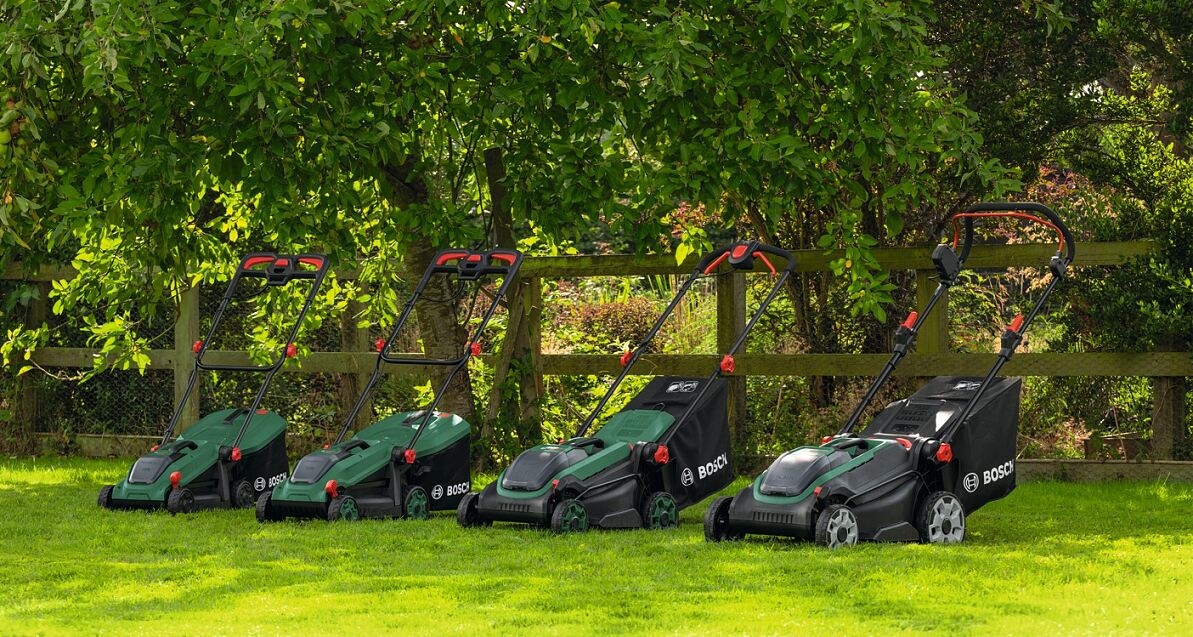 Ideale Gartenpflege mit Rasenmähern von Bosch