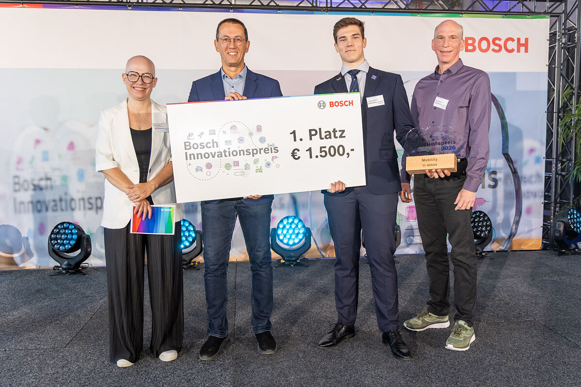 Verleihung vom Bosch Innovationspreis 2026 in der Kategorie Mobility