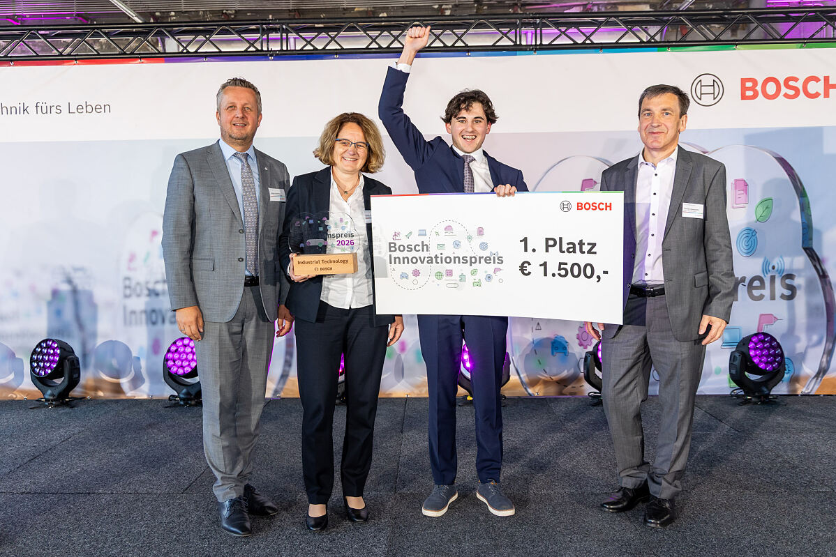 Verleihung vom Bosch Innovationspreis 2026 in der Kategorie Industrial Technology