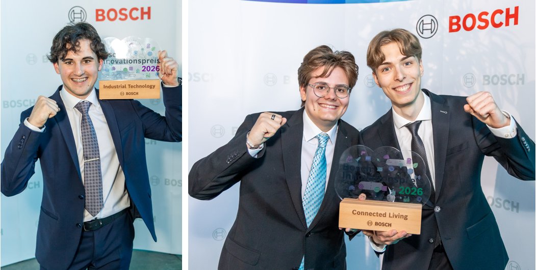 Die HTL Braunau staubte den Bosch Innovationspreis 2026 gleich in zwei Kategorien ab.