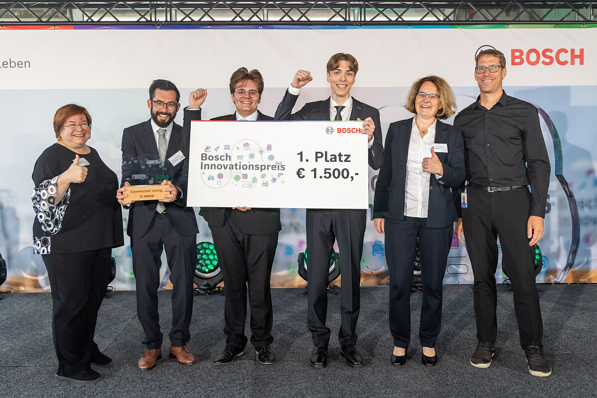 Verleihung vom Bosch Innovationspreis 2026 in der Kategorie Connected Living.