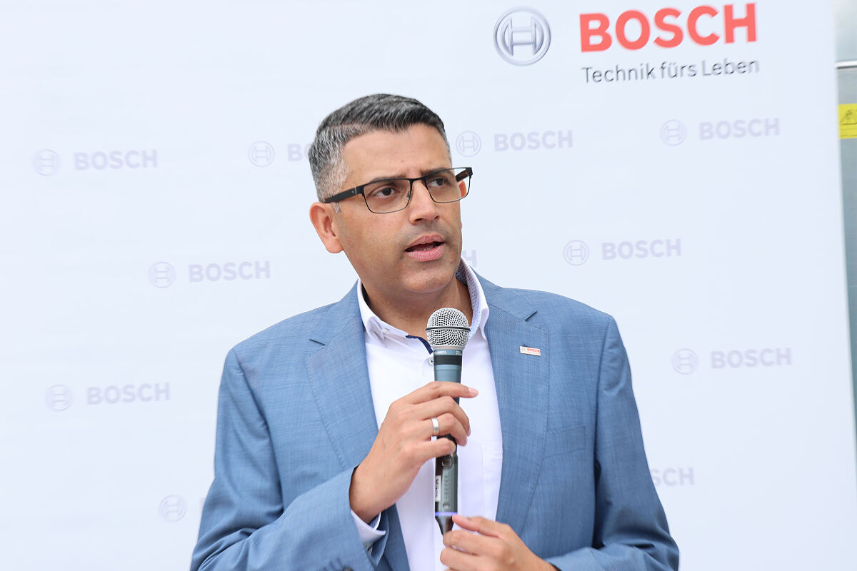 Ansprache von Amandeep Singh (kfm. Werksleiter Bosch Hallein)