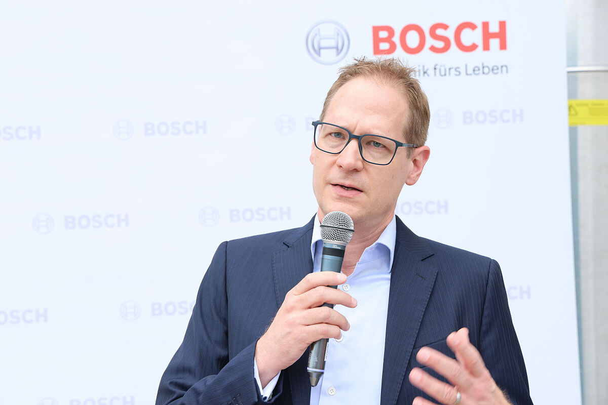 Ansprache von Stefan Schenk (Leiter des weltweiten Bosch Large Engine Geschäftes)