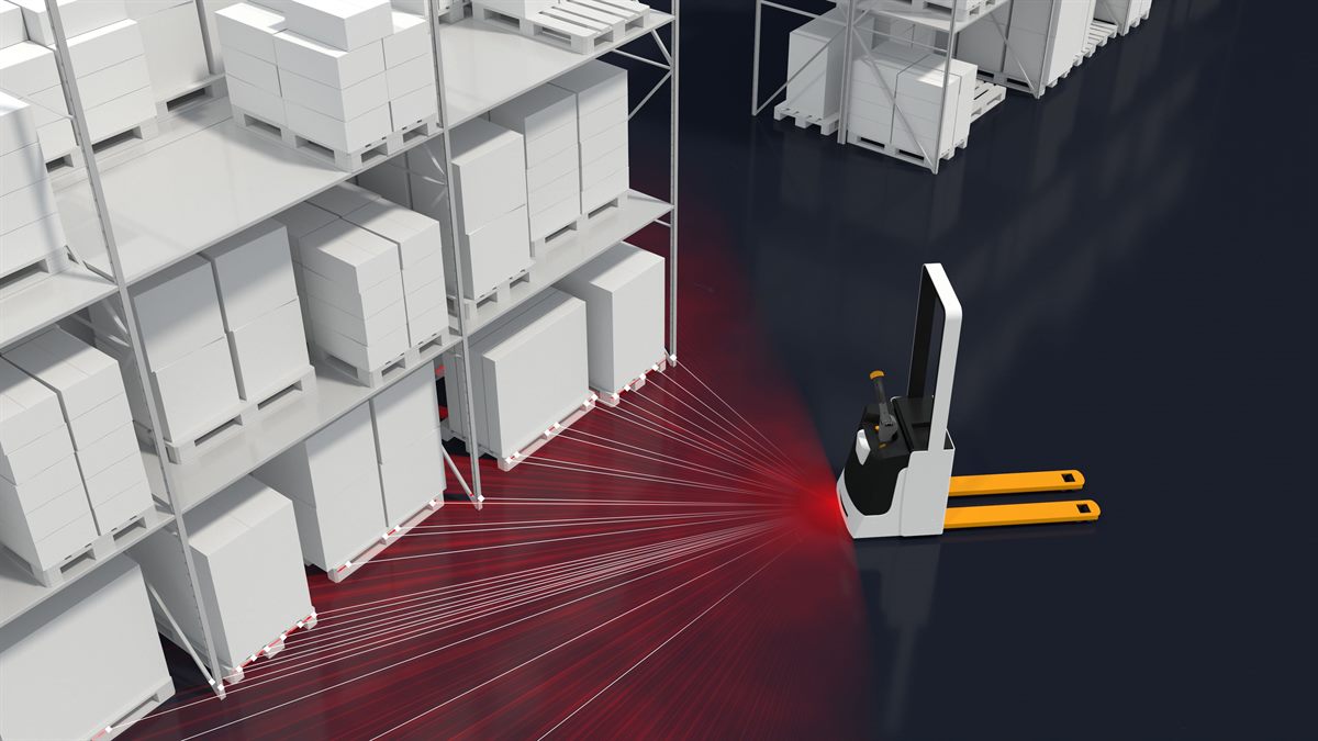 Softwarekomponente Locator von Bosch Rexroth für die Positionsbestimmung und Orientierung mobiler Einheiten in sich verändernden Umgebungen