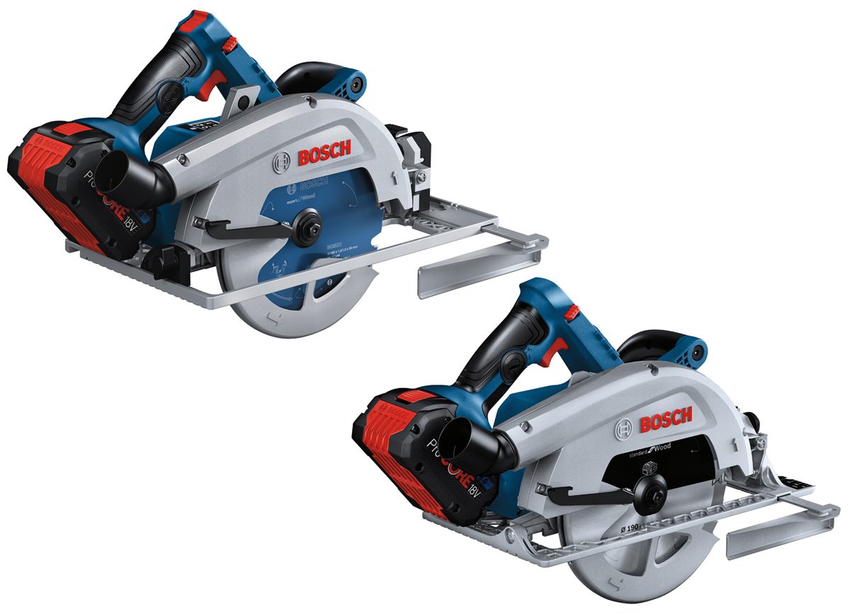 Neue Flaggschiffe für die Holzbearbeitung: Akku-Handkreissägen GKS 18V-68 GC und GKS 18V-68 C Professional von Bosch