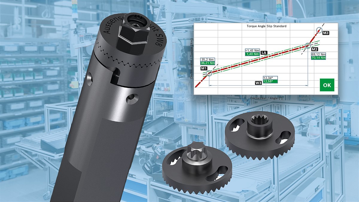 Das neue Prüfsystem TASS von Bosch Rexroth sichert Montagequalität und Produktivität direkt im Montageprozess.
