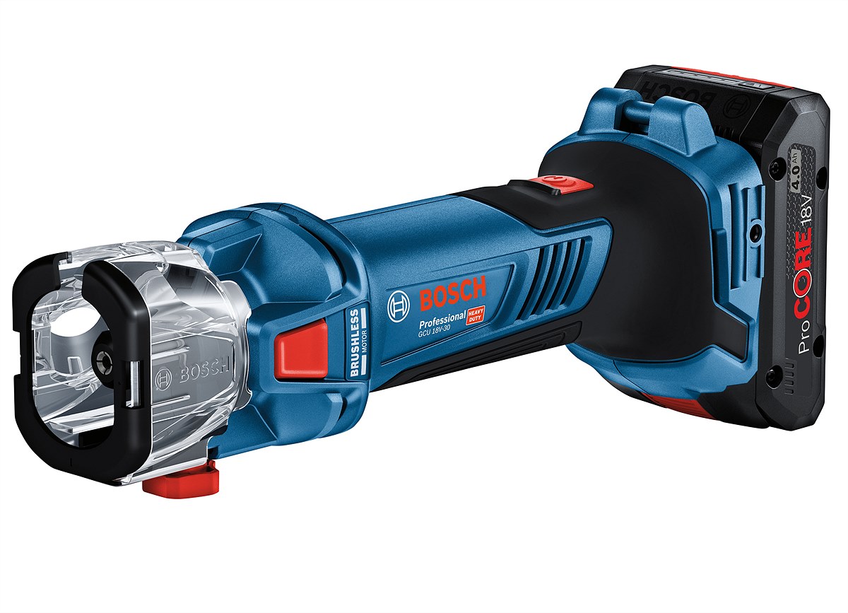 Neu im „Professional 18V System“: GCU 18V-30 Professional Akku-Spiralsäge von Bosch für Profis