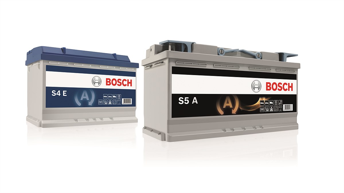Leistungsstarke Starterbatterien von Bosch gibt es heute für Pkw, Nutzfahrzeuge, motorisierte Zweiräder und Freizeitfahrzeuge