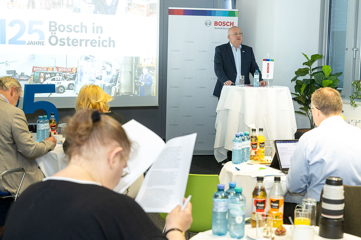 Helmut Weinwurm, Vorstandsvorsitzender der Robert Bosch AG und Repräsentant der Bosch-Gruppe in Österreich