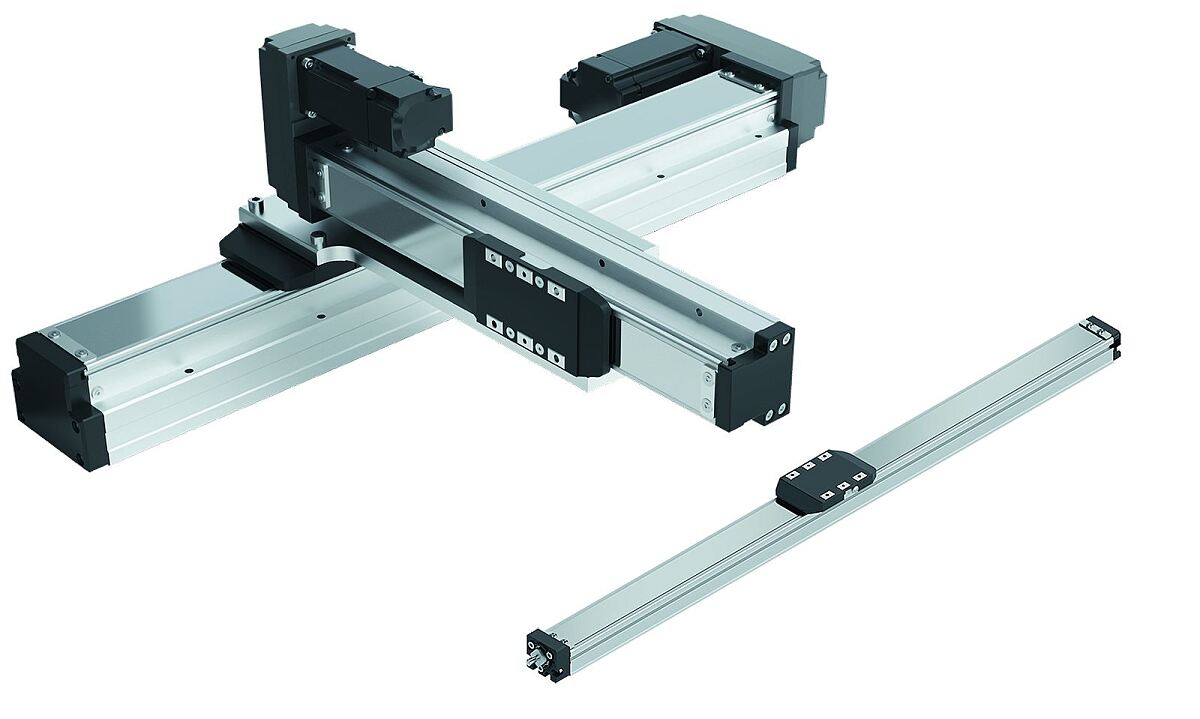 Kompakt, kostengünstig und schnell am Start: Einzel- oder Mehrachssysteme aus Small Modules inklusive Schrittmotoren und integrierten Antriebsreglern. 