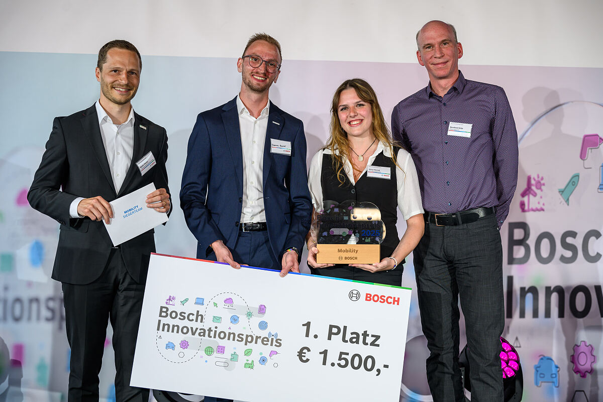 Verleihung vom Bosch Innovationspreis 2025 in der Kategorie Mobility
