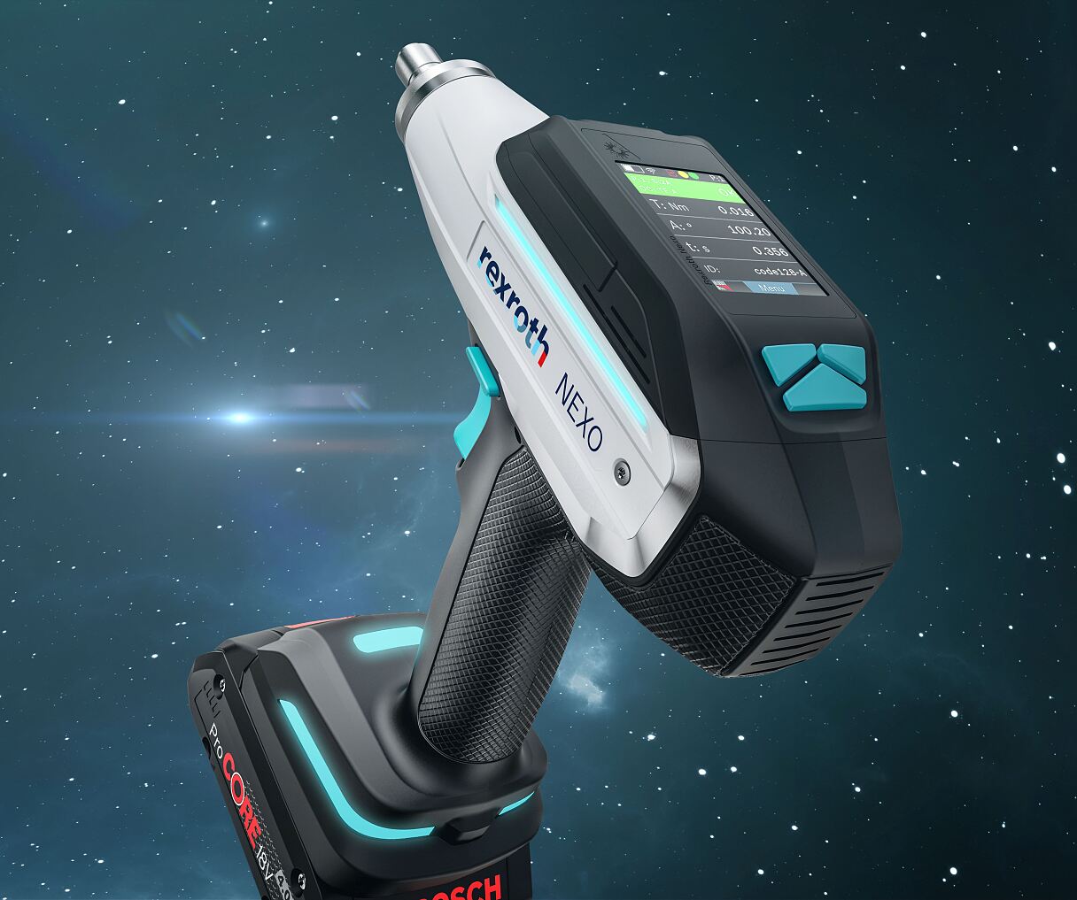 Intuitiv, modern und benutzerfreundlich: Der neue Funk-Akkuschrauber NEXO von Bosch Rexroth bietet eine zuverlässige Performance und eine verbesserte Ergonomie. 