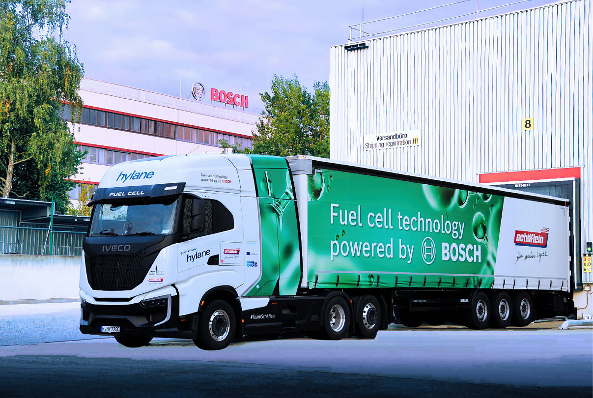 Der brennstoffzellenelektrische Truck im Einsatz
